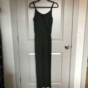 Olive green romper jumpsuit